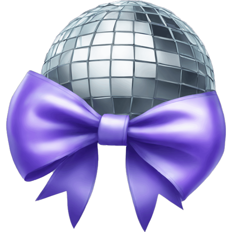 Disco ball bow emoji