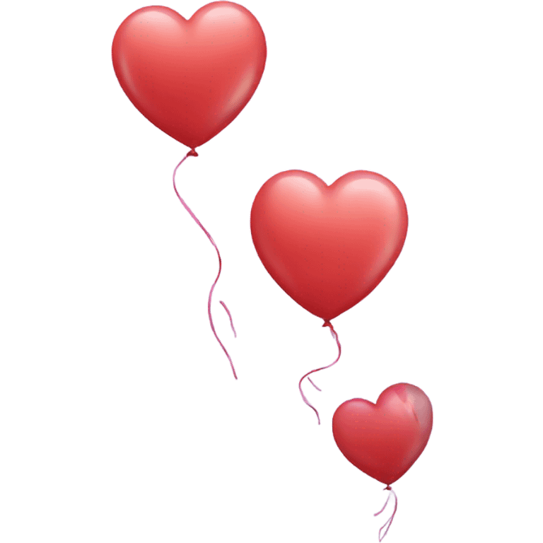 heart shaped balloons emoji