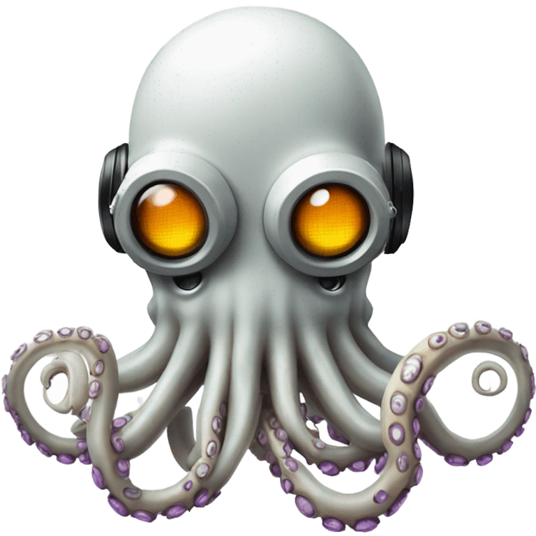 DJ robot octopus  emoji