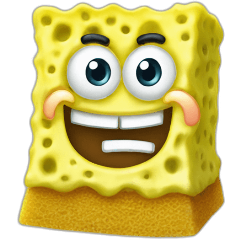 a sponge that name spongebob emoji