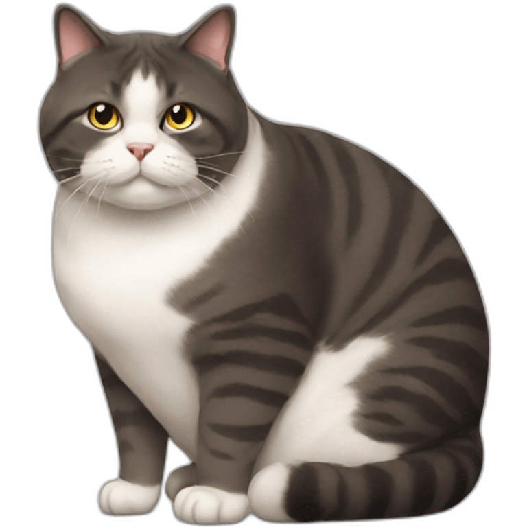 obese cat emoji