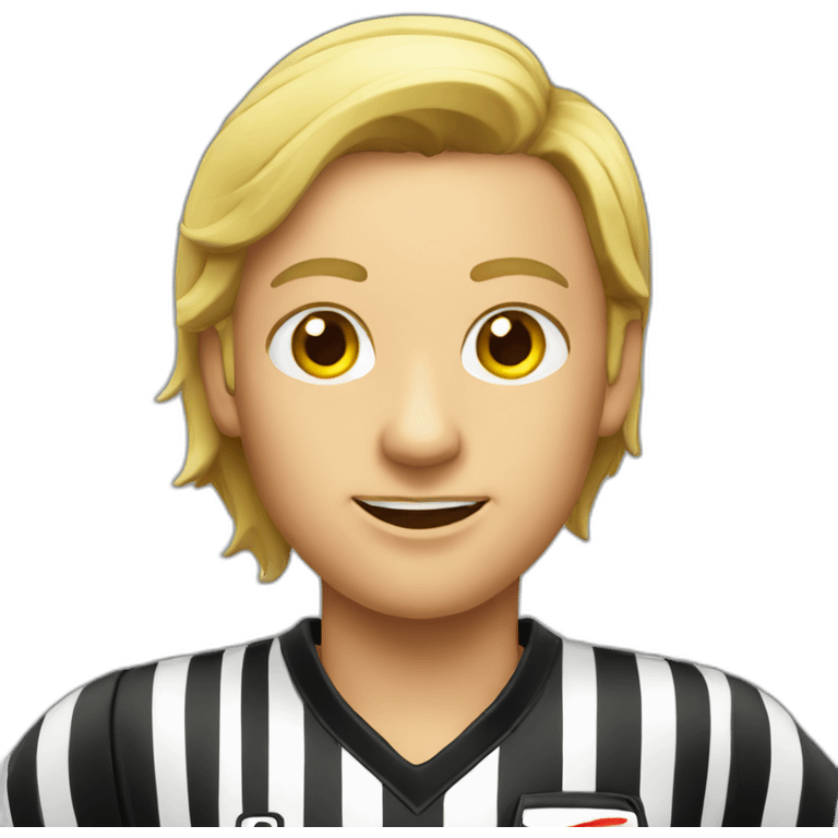 Fieldhockey referee emoji