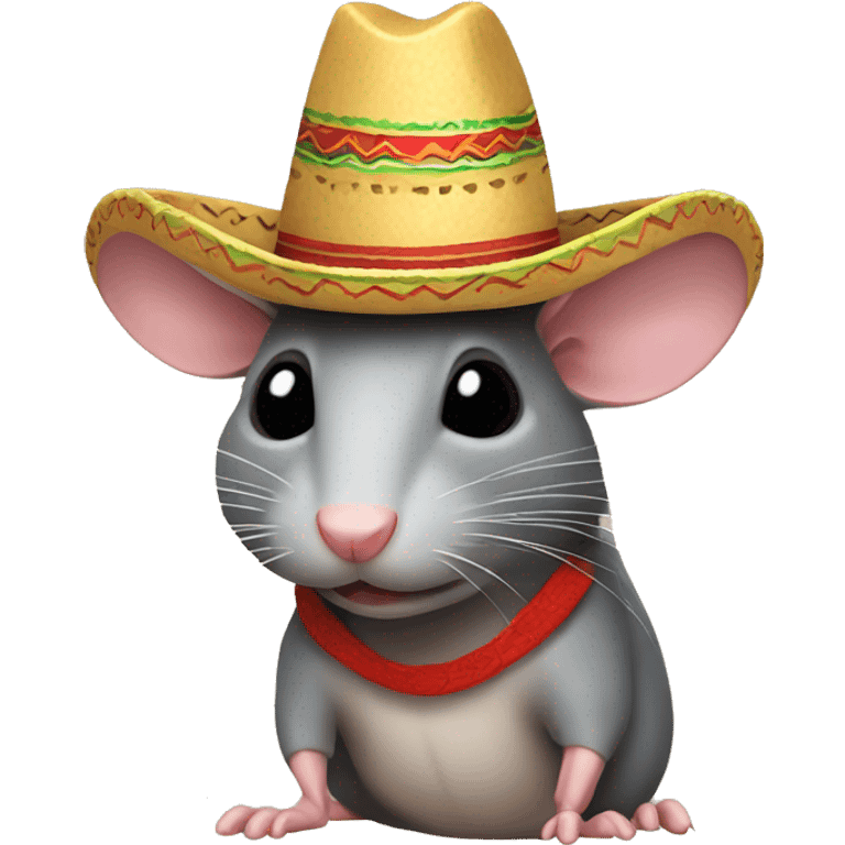 rat with a sombrero emoji