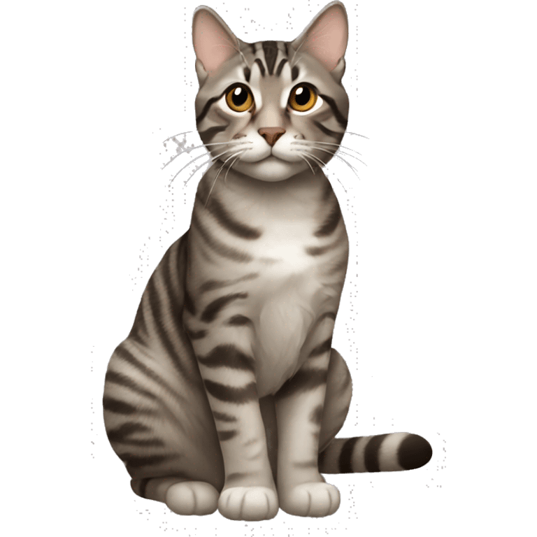 Brown gray tabby emoji