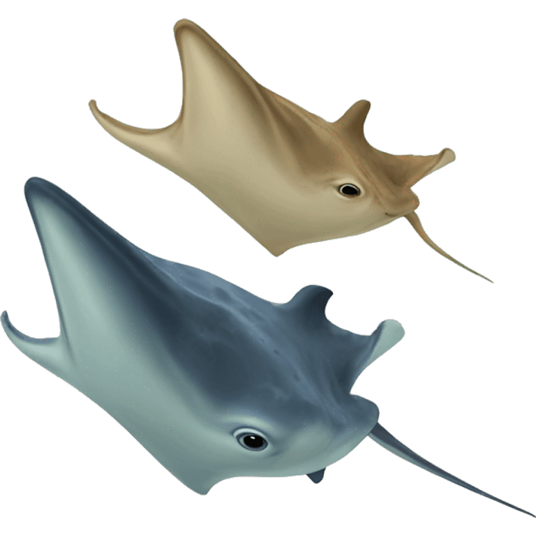 Two stingrays emoji