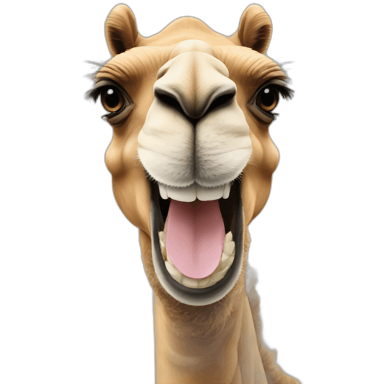 Camel smile emoji