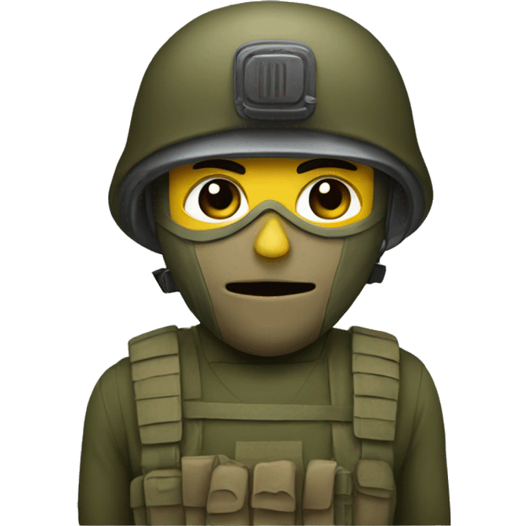 soldier with mask emoji