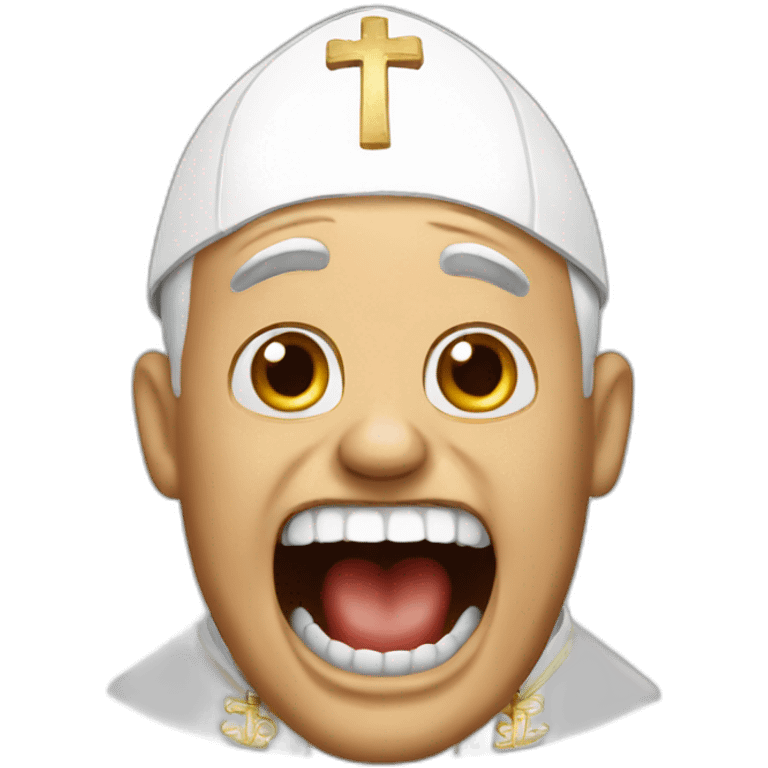 Screaming Pope emoji