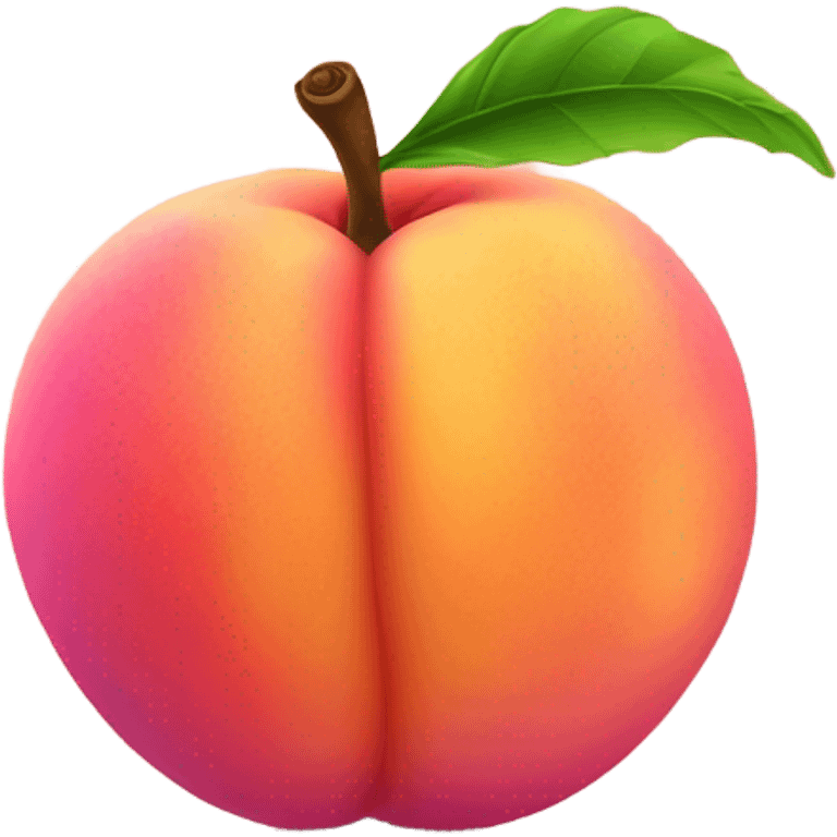 Hot pink peach emoji