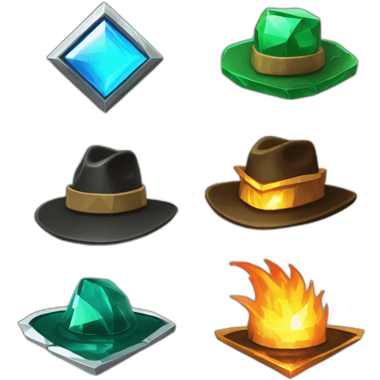 Pixel Battle Badge Admin Fedora Diamond Obsidian Emerald Flame Shiny Glow Reward Legendary Unique Epic Mystery emoji