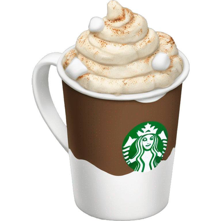 christmas starbucks cup hot chocolate emoji