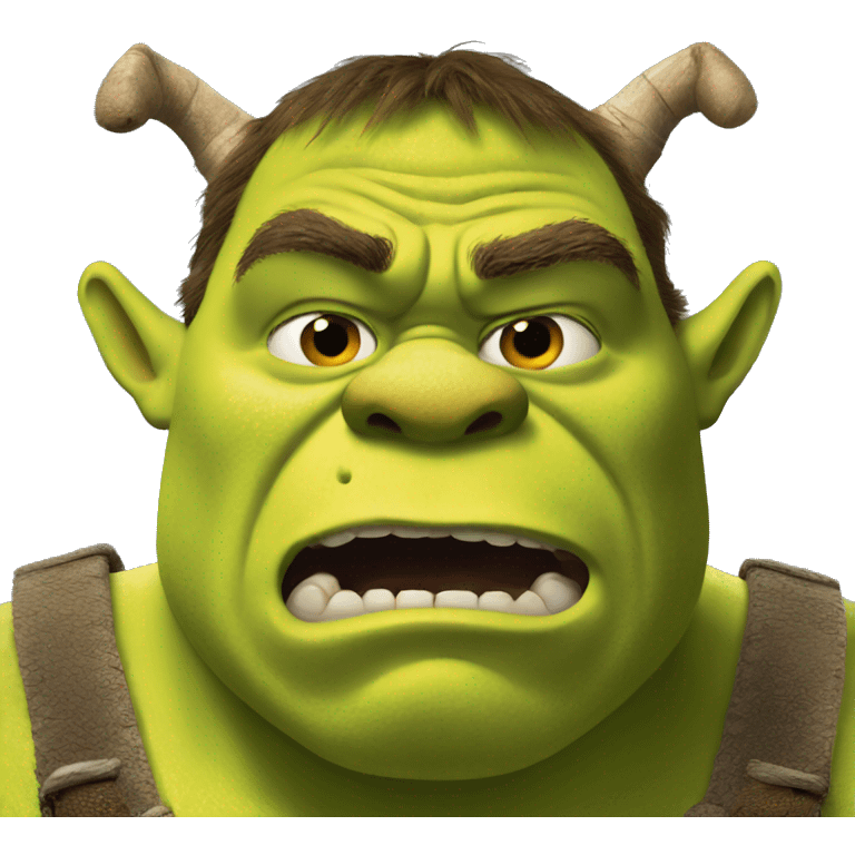 Shrek angry  emoji