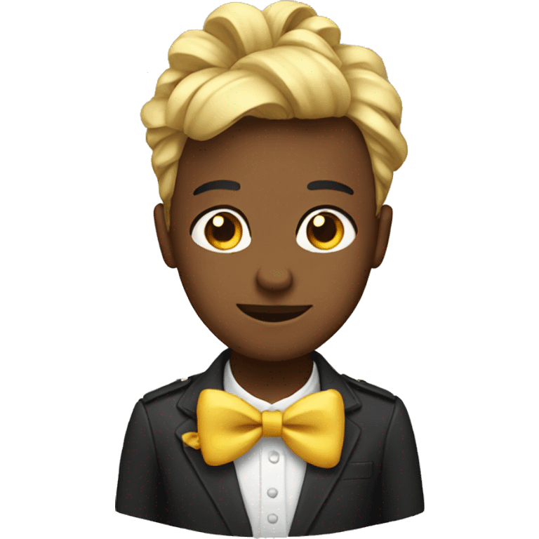 Emoji with bow emoji