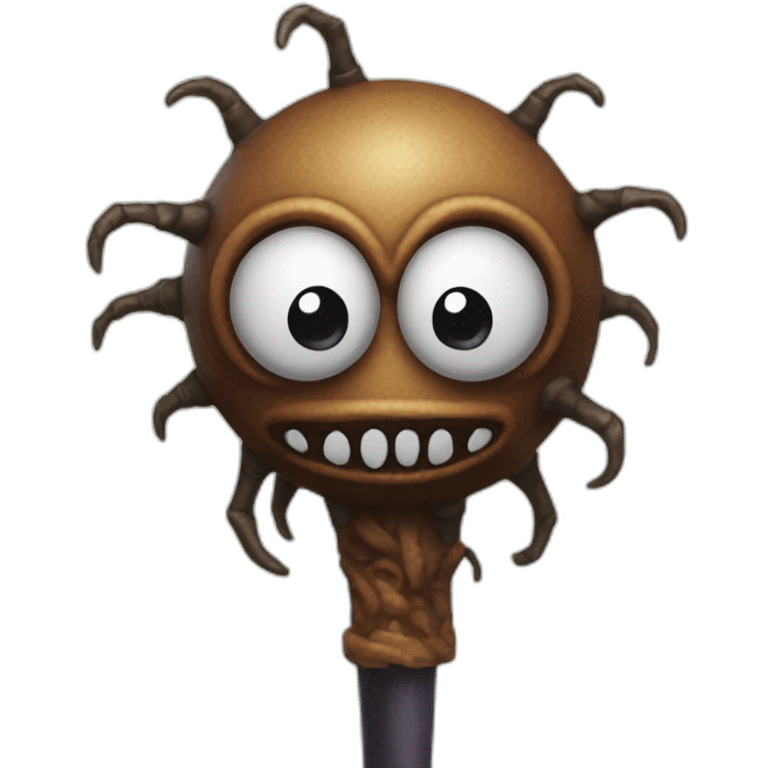 Beholder on a spike emoji