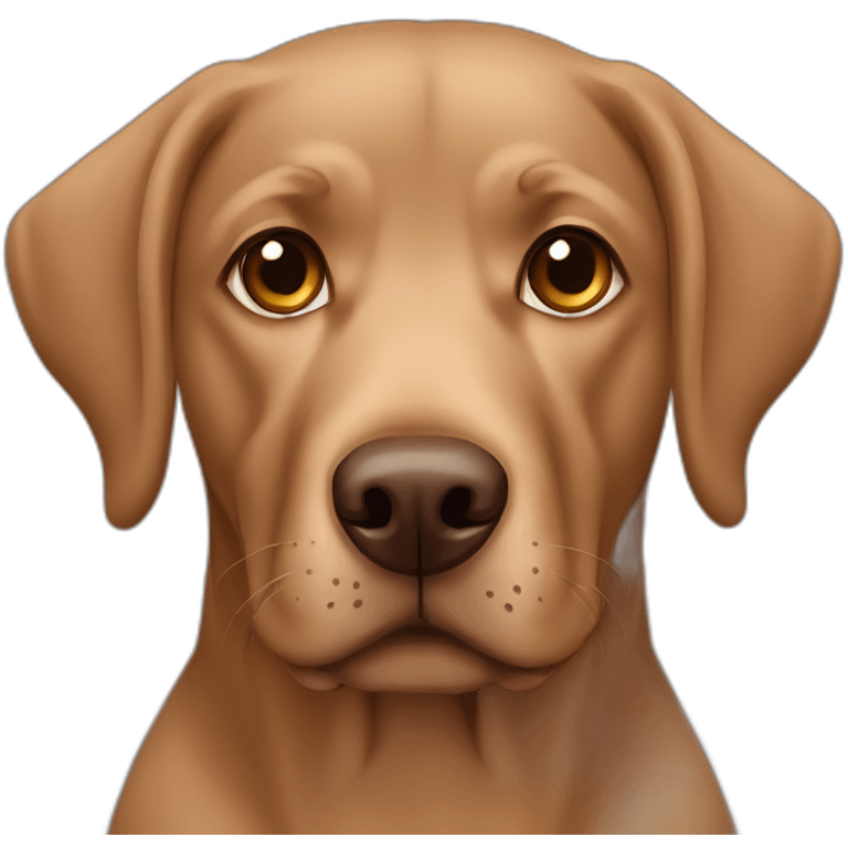 brown eyes brown labrador dog emoji