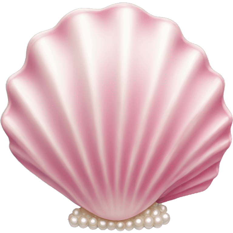 Pink shell with pearl inside emoji