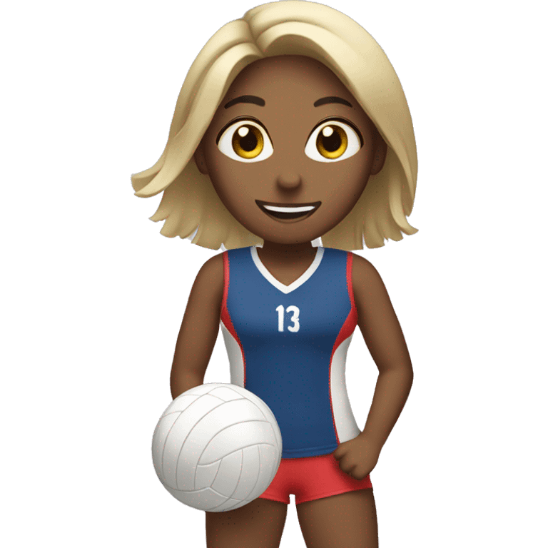 girl playing volleyball emoji