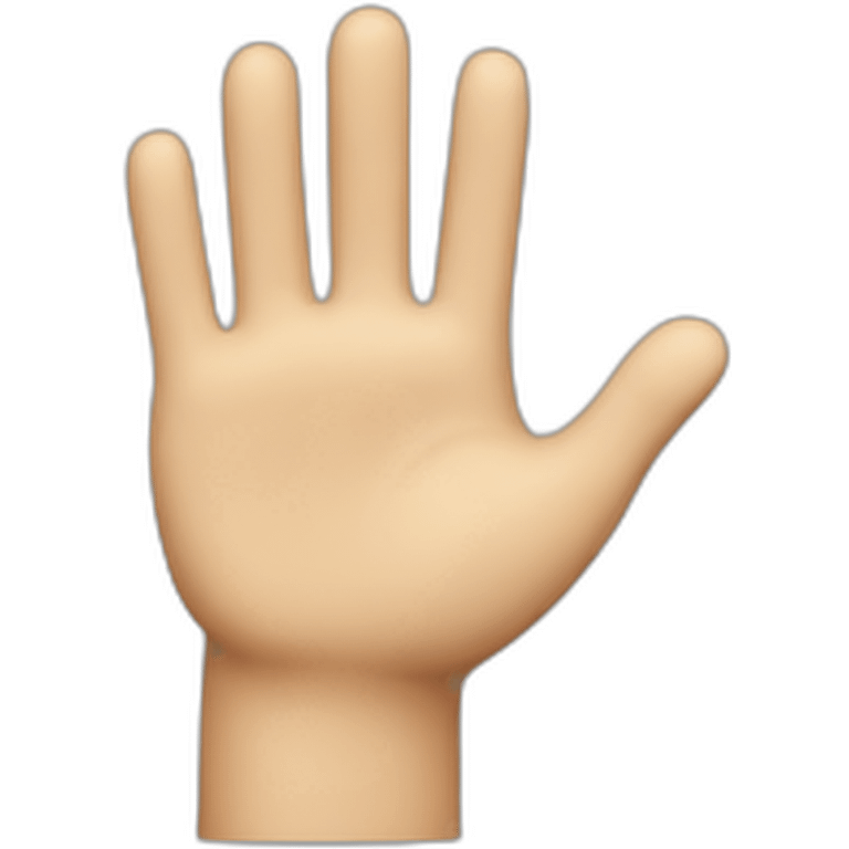 high five with 10 figners emoji