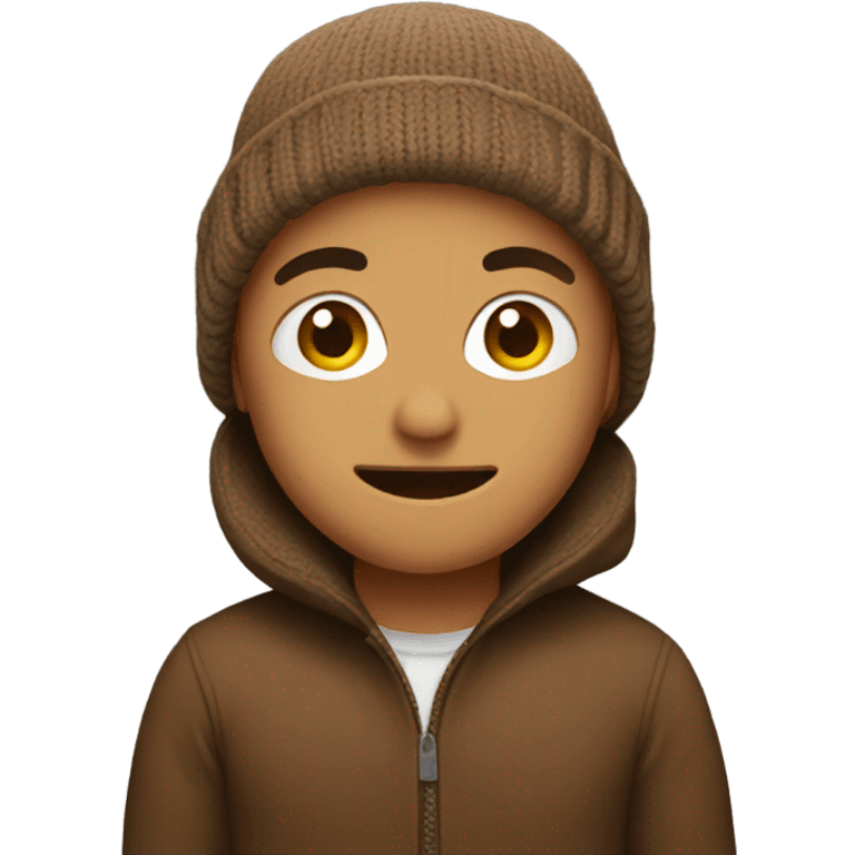 brown beanie emoji