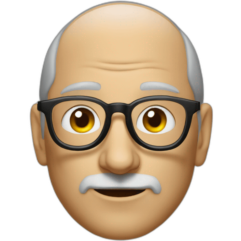 steve jobs with funny glasses emoji