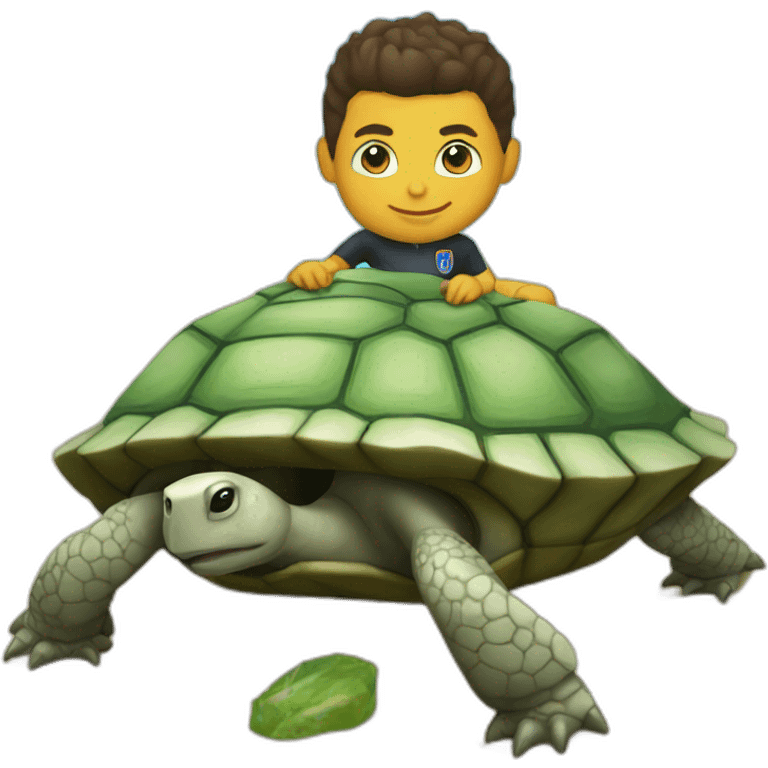 Ronaldo sur Tortue emoji