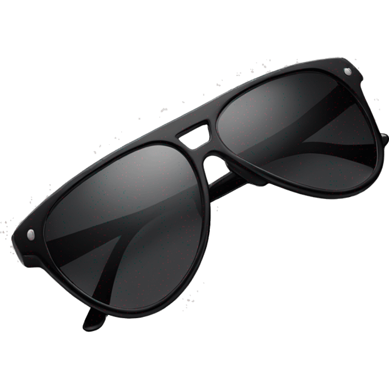 black thin fashion sunglasses no person emoji