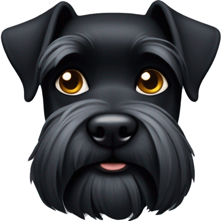 Black Schnauzer no neck emoji