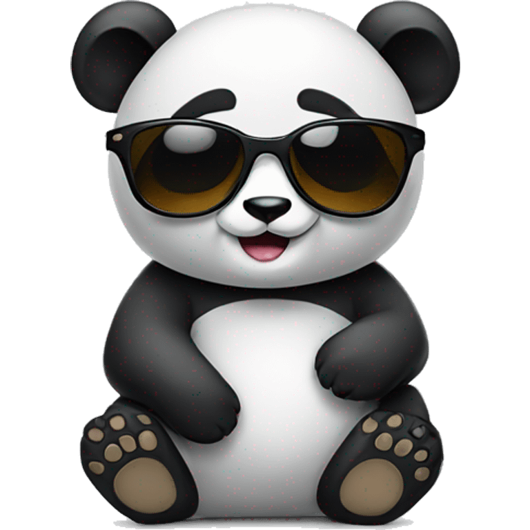 panda with sunglasse emoji