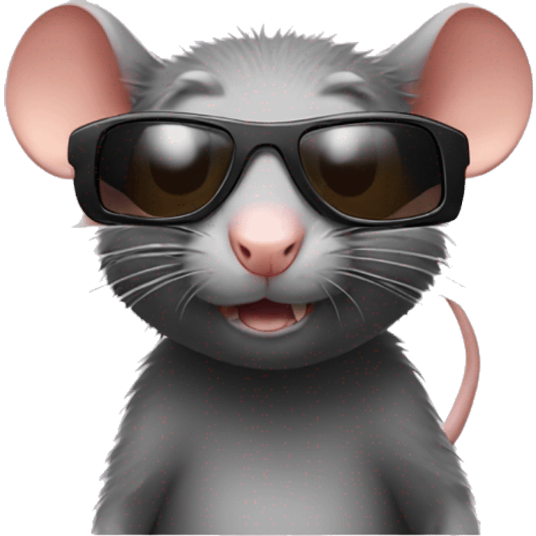 Rat with sunglasses emoji