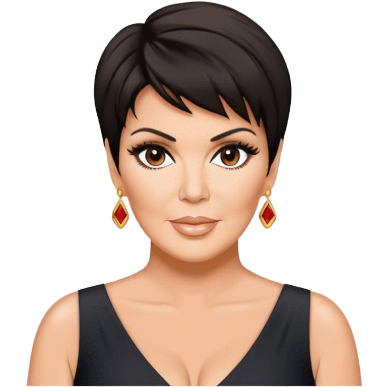 Kris Jenner cleavage emoji