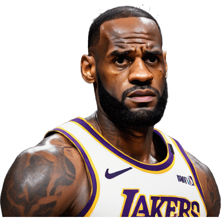 Lebron James sad emoji