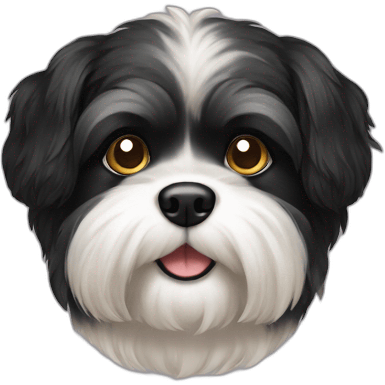 black shihtzhu emoji