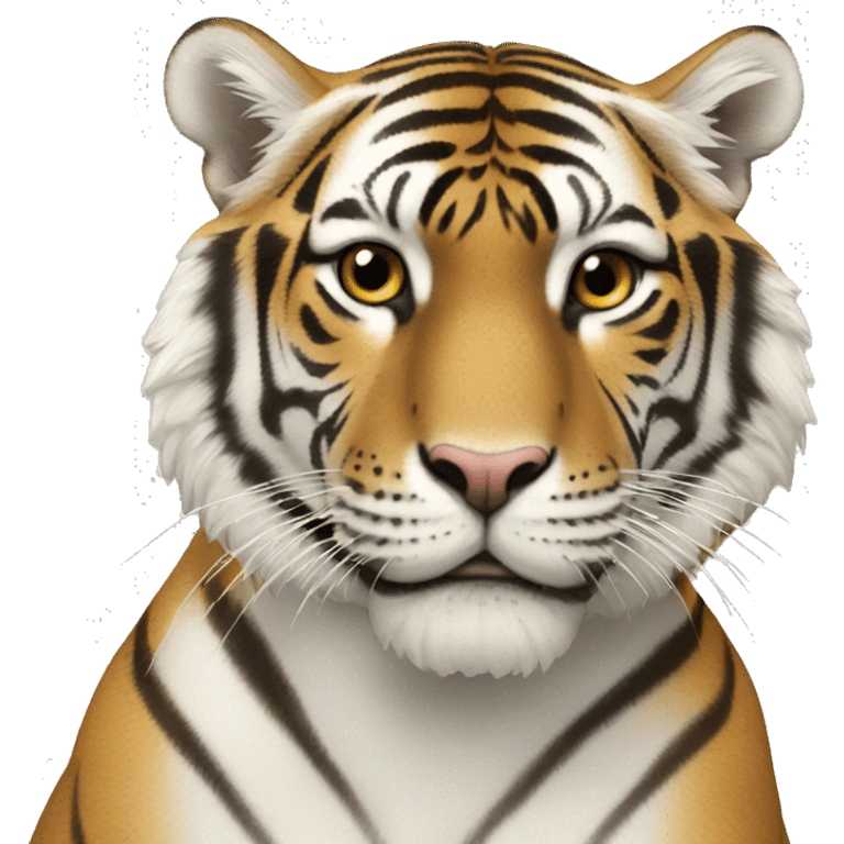 tigre blanco cuerpo entero  emoji