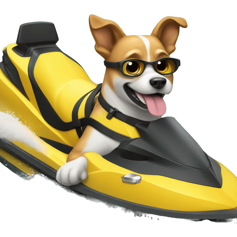 dog on jet ski  emoji