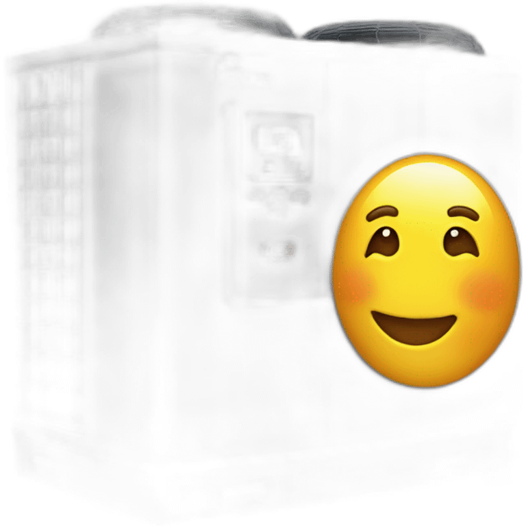 heat pump with a smile emoji