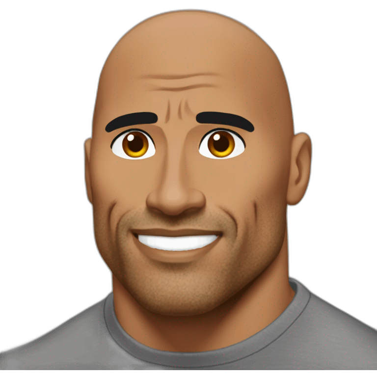 The rock Dwayne Johnson eyebrow raise emoji