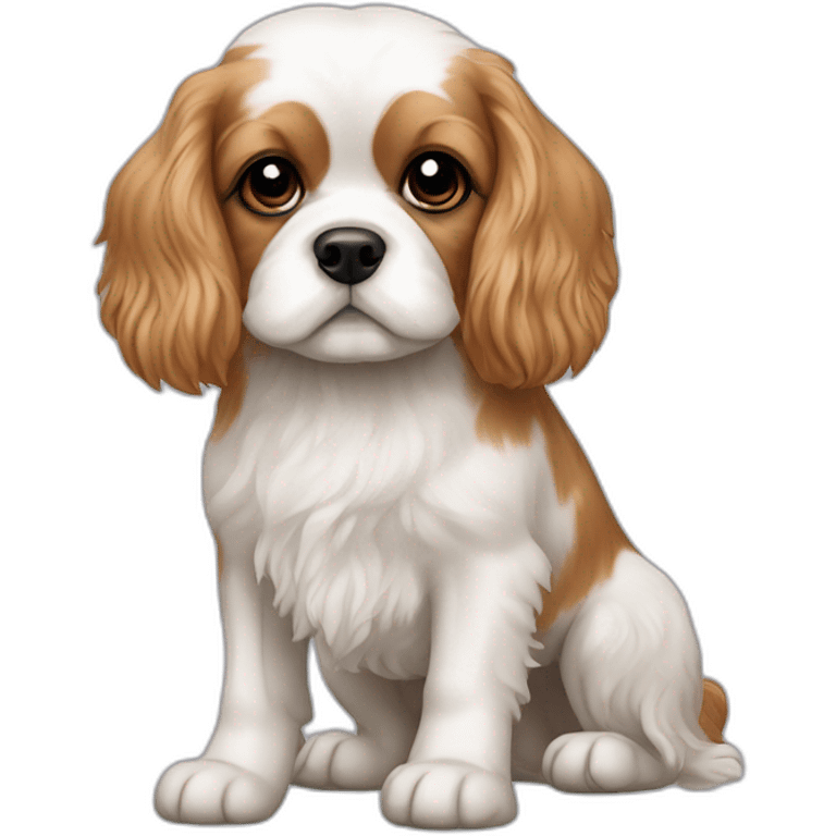 Bichon frise cavalier king Charles spaniel cross emoji