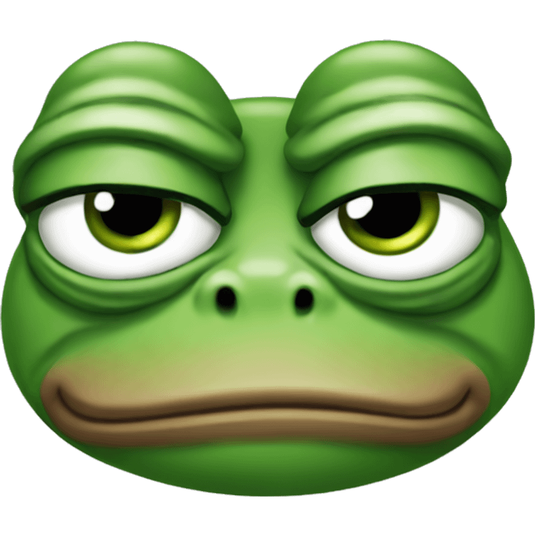 Pepe the frog frown emoji