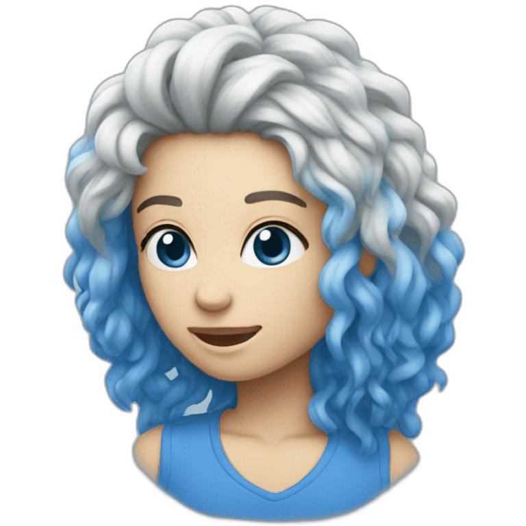 Blue haie emoji