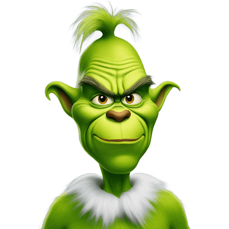 An emoji of Jim Carey’s Grinch character emoji