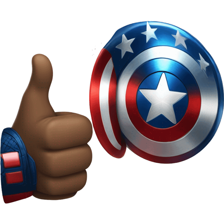 Captain america giving thumb up emoji