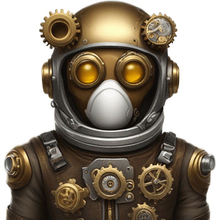 astronaut in a steampunk  suite  emoji