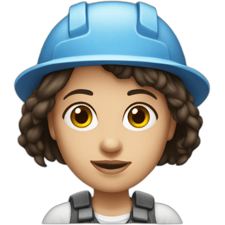 girl architect brunette emoji