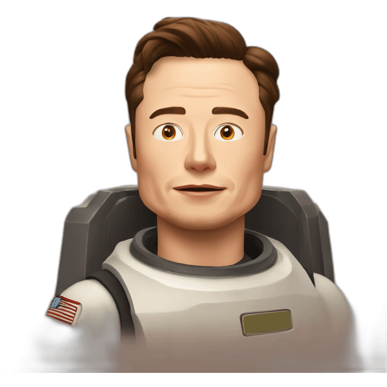 Elon musk qui dort sur mars emoji