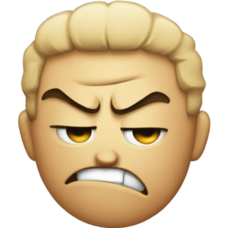 Angry sleepy face with a balled up fist emoji