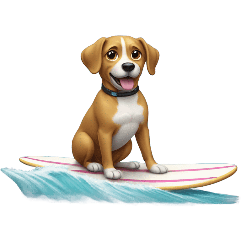 dog surfing emoji