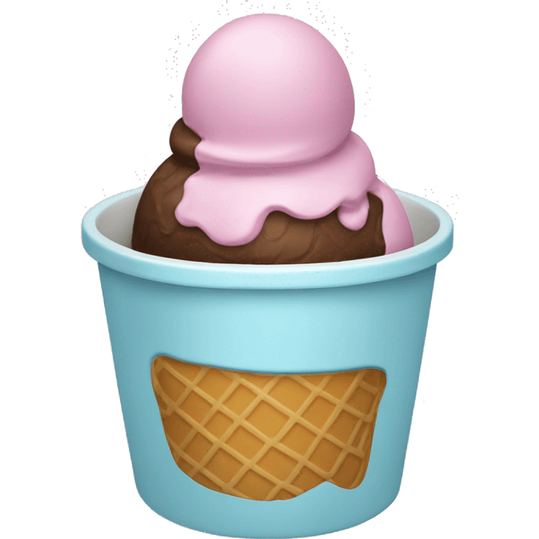 Ice cream in cup emoji