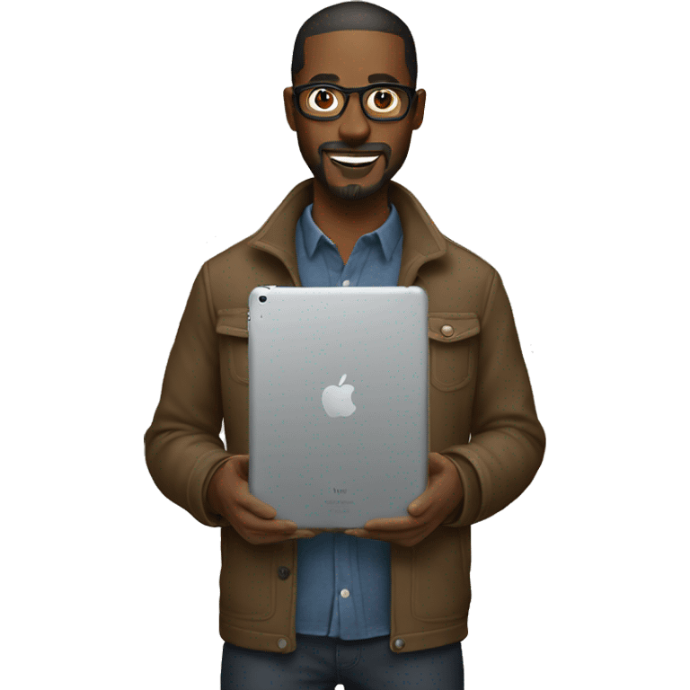 Designer with iPad  emoji