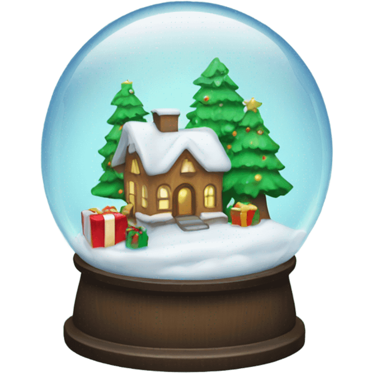 Christmas snowglobe emoji