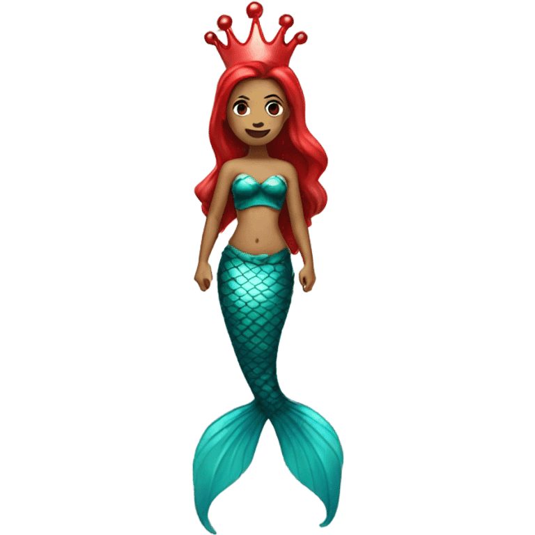 Mermaid with powers and red crown  emoji